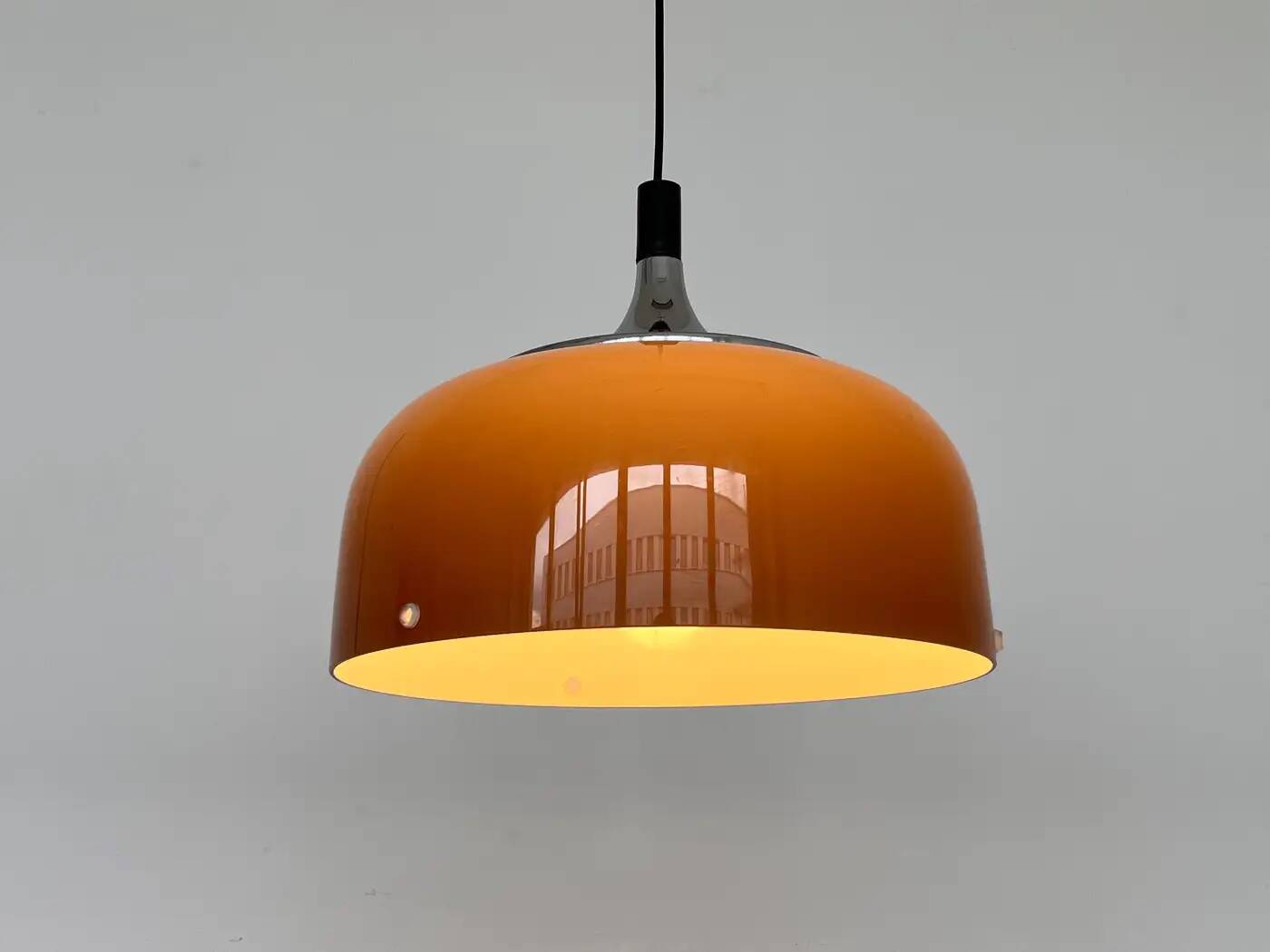 Midcentury plastic design pendant Meblo, Harvey Guzzini, Italy, 1970s