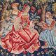 Grande tapisserie Jules Pansu –  La Dame au coffret  – Point d’Halluin
