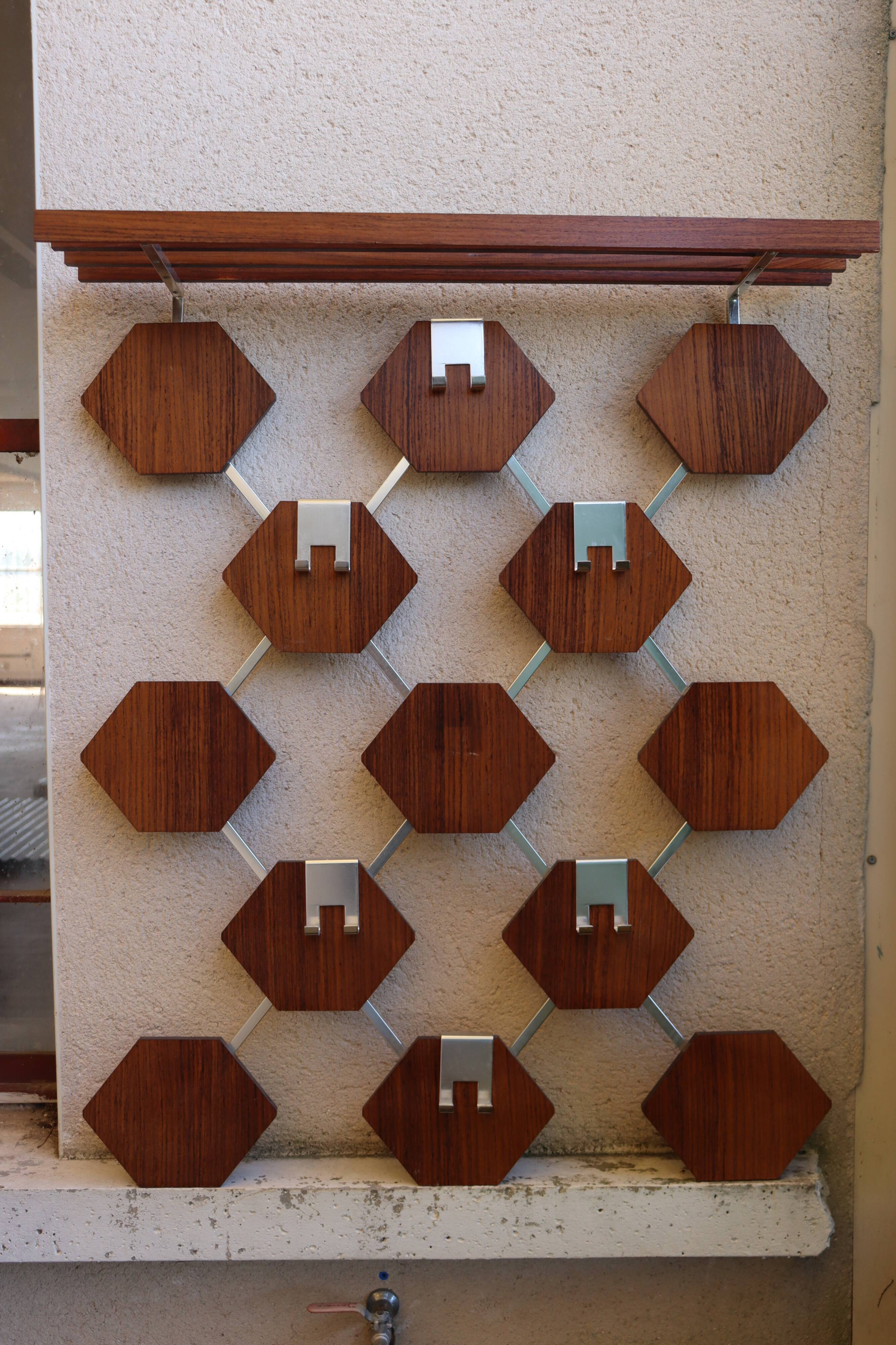 Vintage wall coat rack Lars
