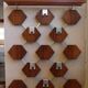 Vintage wall coat rack Lars