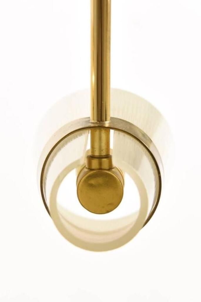 Sunburst chandelier brass of Kalmar Italy 1950 s
