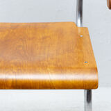 Modernist B43F tubular desk chair by Mart Stam, 1950s