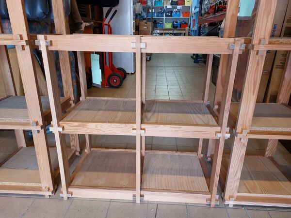 Bibliothèque escalier modulable en sapin - Maison Regain