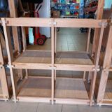 Modular fir staircase bookcase - Maison Regain