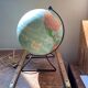 Vintage globe 1930 Perrina Picquart Metal and glass entirely original map geography
