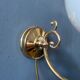 Set of 2 wall lights Hollywood Regency opal glass