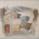 Louis Lopez Loza, Valle De Bravo, 1982, Deux Aquarelles, Mexican painter, view of Mexico