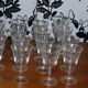 16 drinks wine, Tulip, glass shape transparent reasons silkscreens blueberries vintage 1950
