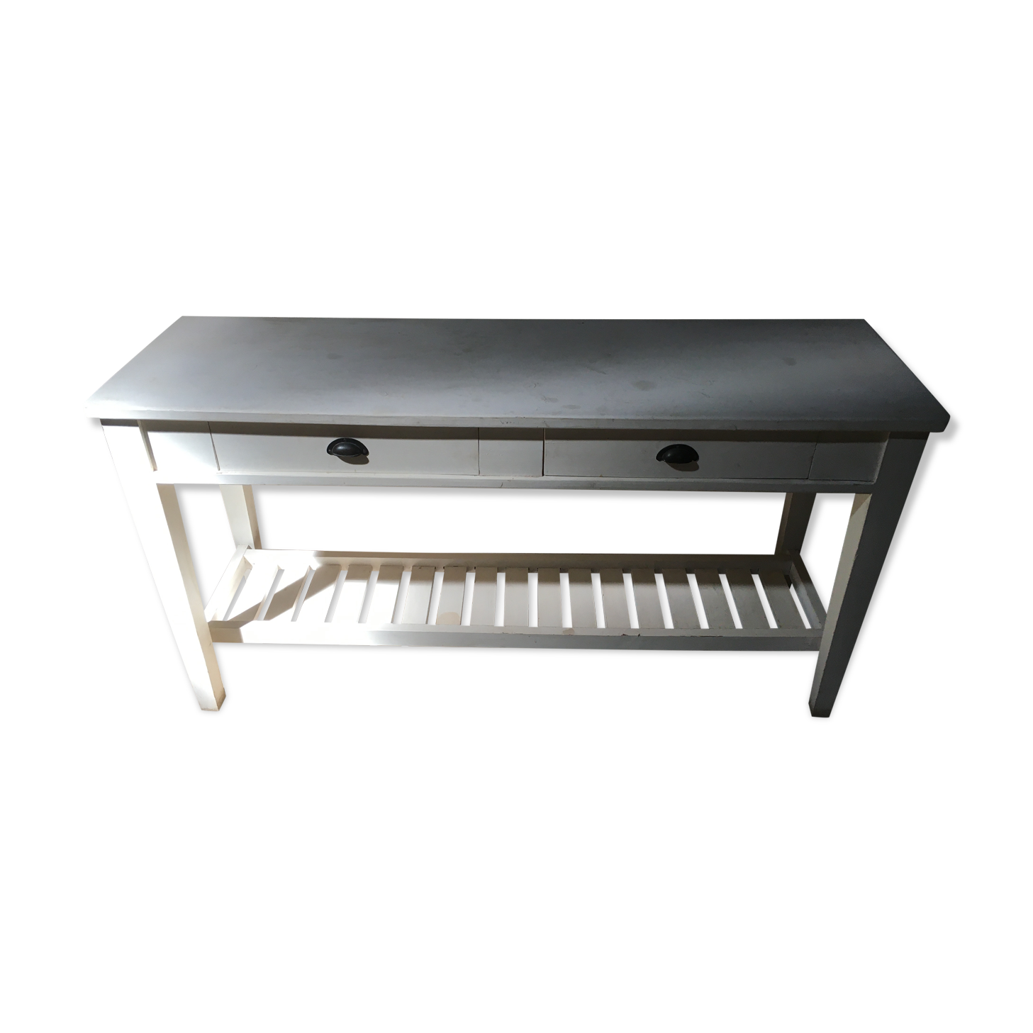 Draper's console table