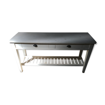 Draper's console table