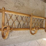 Rattan coat holder