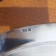 Very Pretty Set of 2 Round Silver-Plated Metal Dishes, Art Deco Orbrille