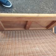Vintage rattan coffee table