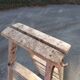 Workshop step stool in wood
