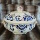 Small soup tureen in Longchamp ironstone.