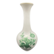 Large vase Royal Porcelain Bavaria with green flowers, 1960s.