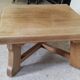 Coffee table in blond oak Netherlands 1970