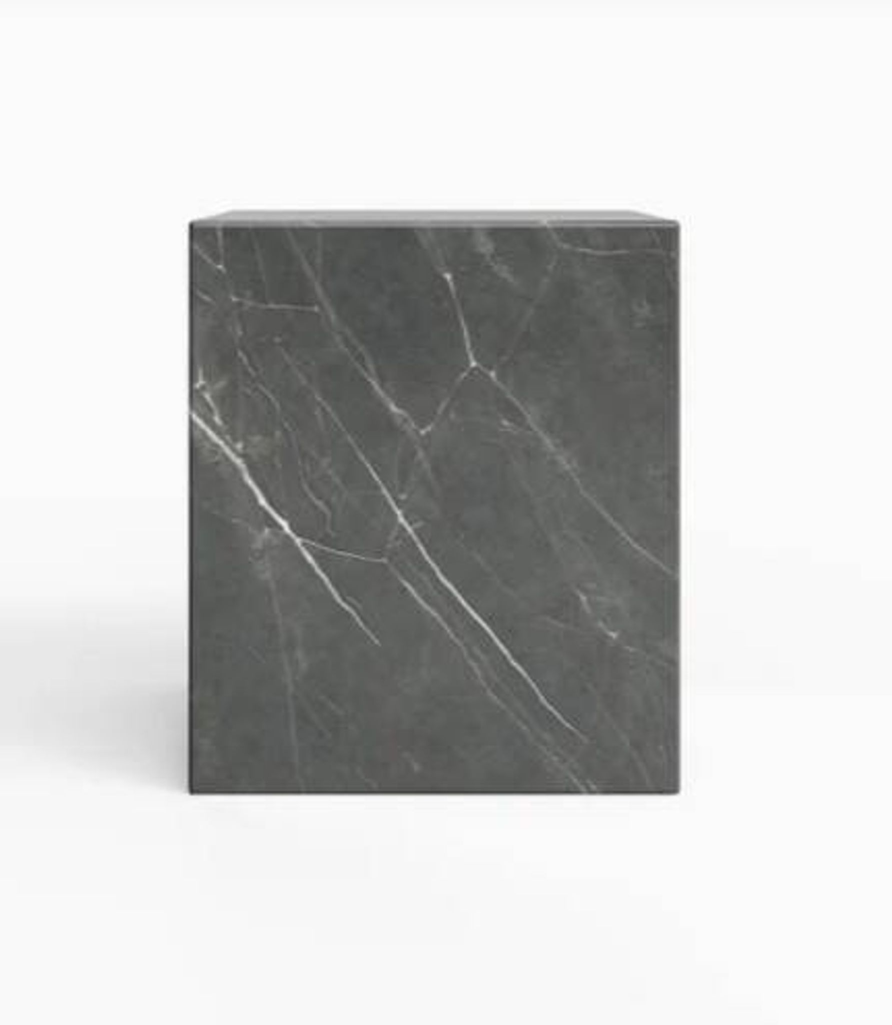 CUBE EN MARBRE GRIS