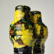 Vintage glazed pottery vase, former Yugoslavia, 1970s.