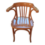 Baumann armchair in light beech. With its label.