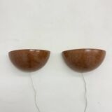 Lot de 2 appliques en céramique, années 1970