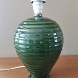 Vintage green ceramic lamp base