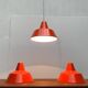 Suspensions Mid-Century danoise Emaille Amatur de Louis Poulsen, années 1960, lot de 3