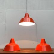 Mid-Century Danish Suspensions Emaille Amateur by Louis Poulsen, 1960s, set of 3