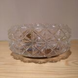 Cast glass ceiling lamp years 1960