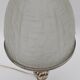 Art Deco lamp in molded glass and silver metal