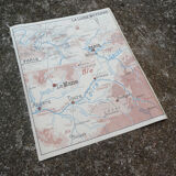 Old poster "East of the Paris basin / The middle Loire" - Rossignol