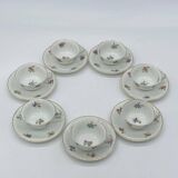 Service ancien en porcelaine Charles Ahrenfeldt, fleurs / floral / dorures