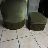 Toad chair and footrest