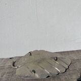 Vintage silver-plated metal trinket tray or leaf-shaped dish