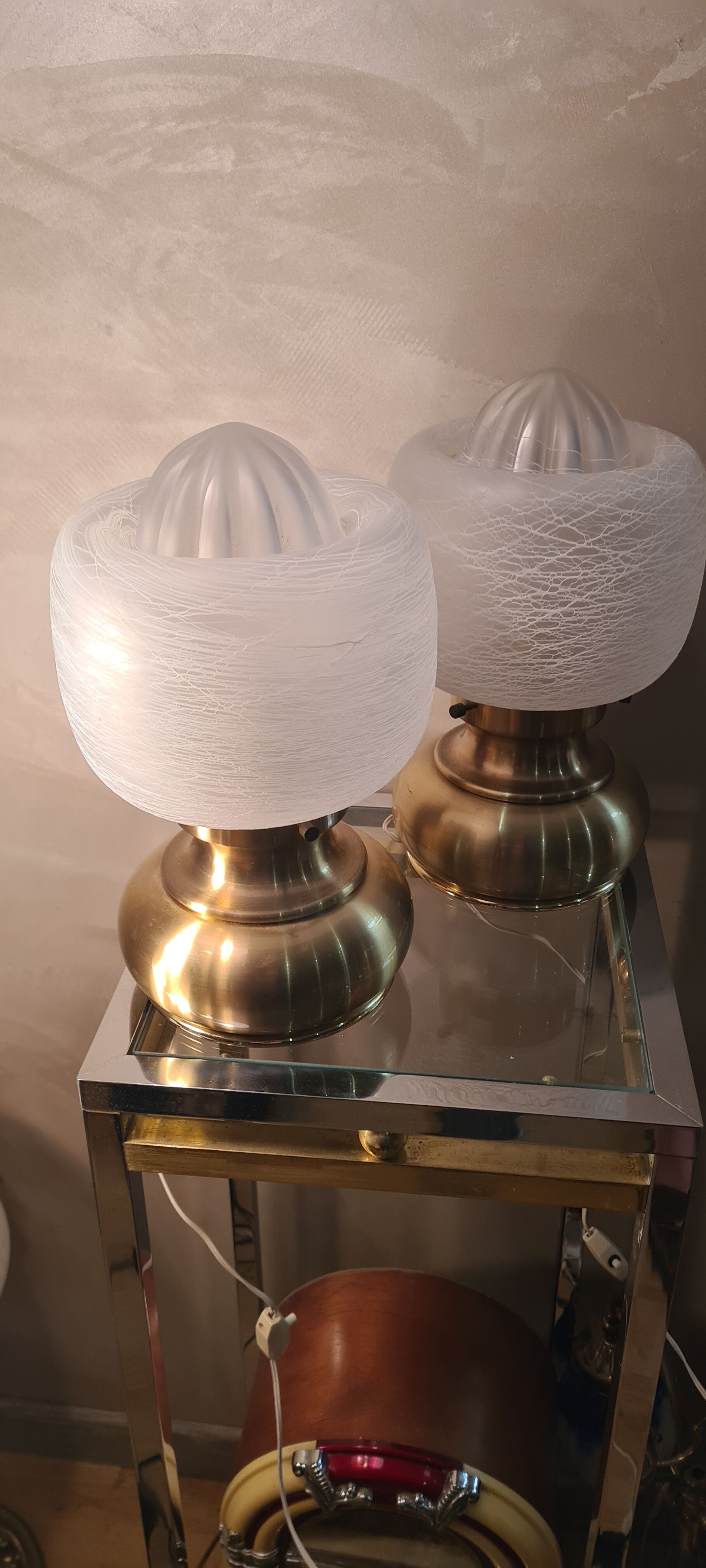 2 bedside lamps 1960