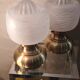 2 bedside lamps 1960
