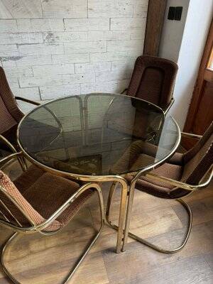 Copper Dining Set from Gastone Rinaldi, 1970s, Set of 5