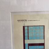 Le corbusier maison guiette 1926 lithograph