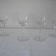 Lot 4 glasses with chiseled crystal water Height 15.8 cm Diameter edge sup. 8.8 cm