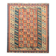 Grand tapis Kilim vintage, en laine turque tissée à plat, motif géométrique, 296 x 212 cm