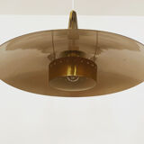 Swedish Mid-Century Modern brass pendant lamp