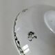 Plate on pedestal Iris Creil Montereau Terre de Fer from the 1900s