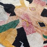 Moroccan Berber boujaad carpet with colorful patterns 283x209cm