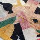 Moroccan Berber boujaad carpet with colorful patterns 283x209cm