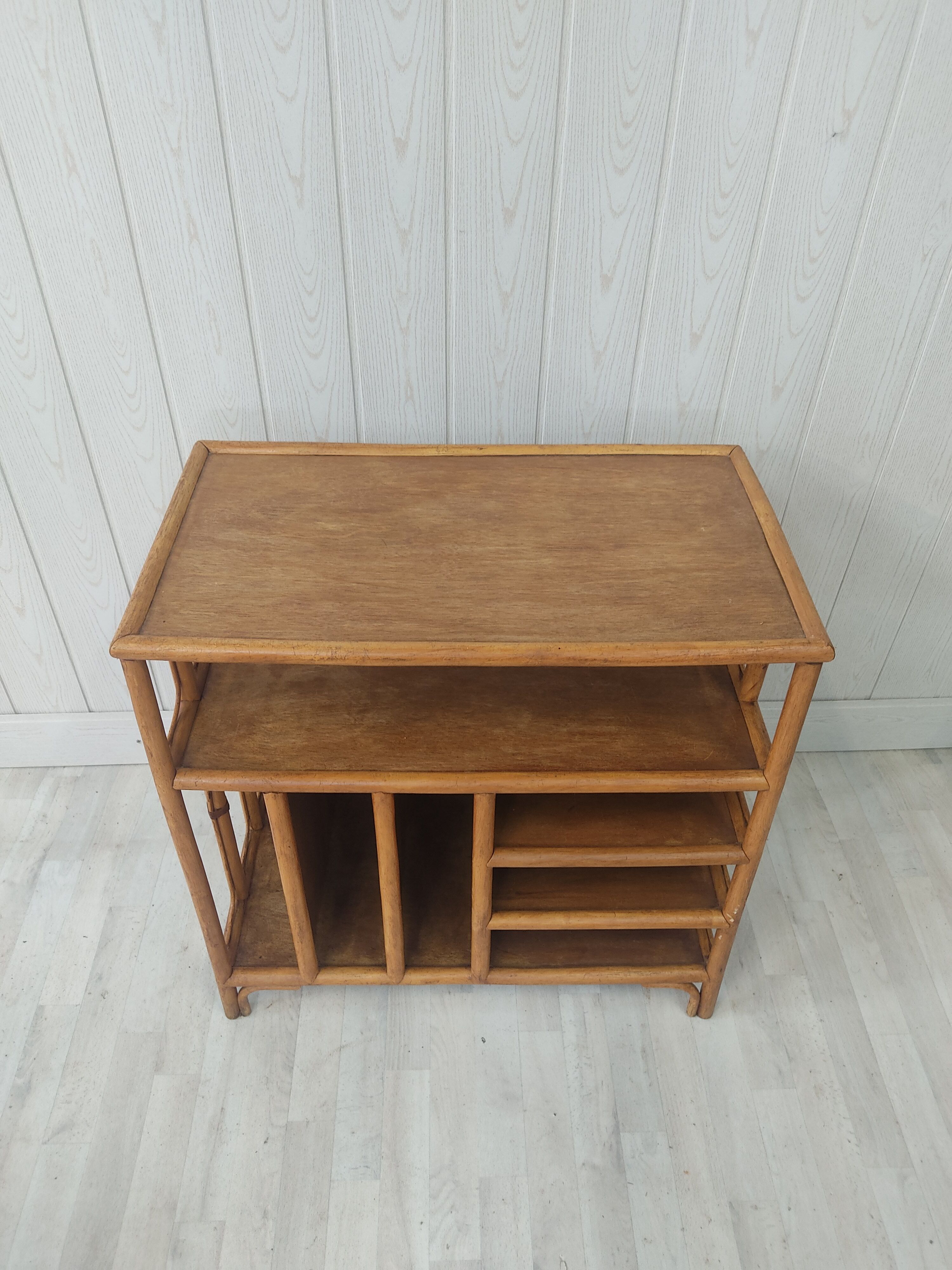 Cabinet in vintage rattan