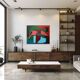 Original abstract on canvas "clarity" 100x81Cm