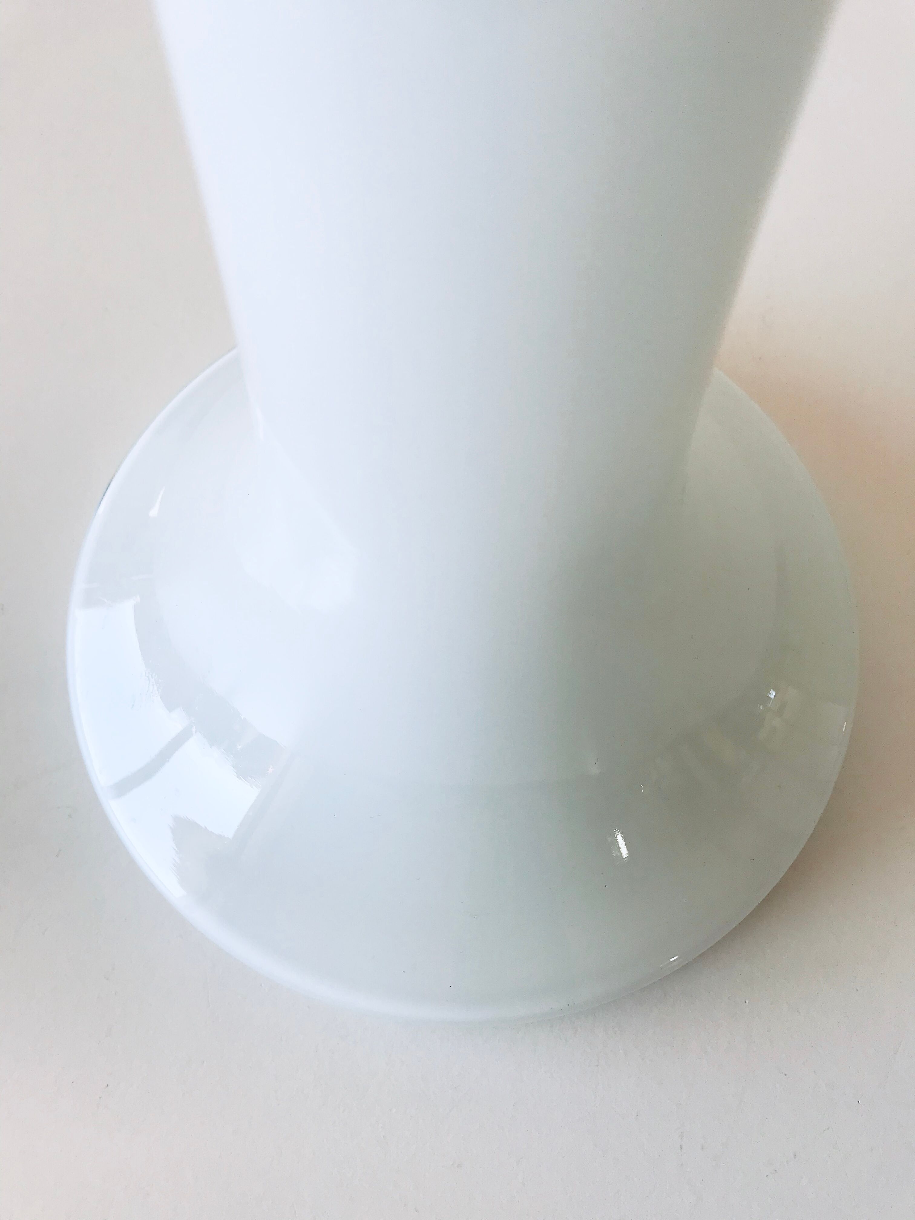 Opaline white vintage lamp