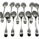 12 large Christofle spoons, Versailles model, silver plated metal