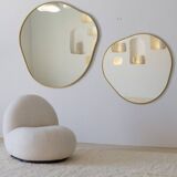 Miroir Bossa Nova métal doré 100 cm D
