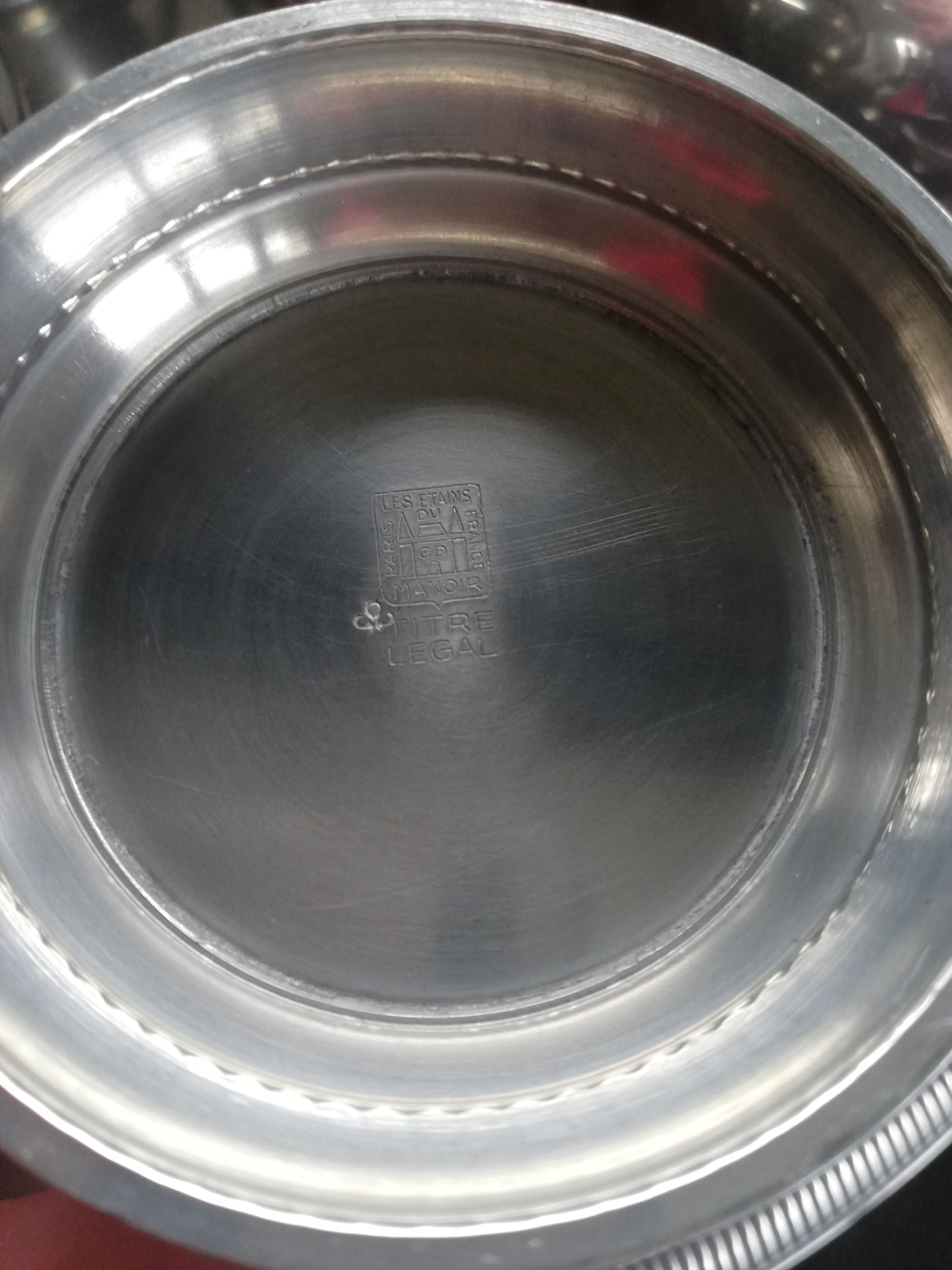 Coffee and tea tray service Les Étains du Manoir.